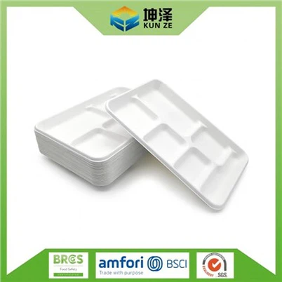 Hambwrdd Bwyd tafladwy 6 Compartment